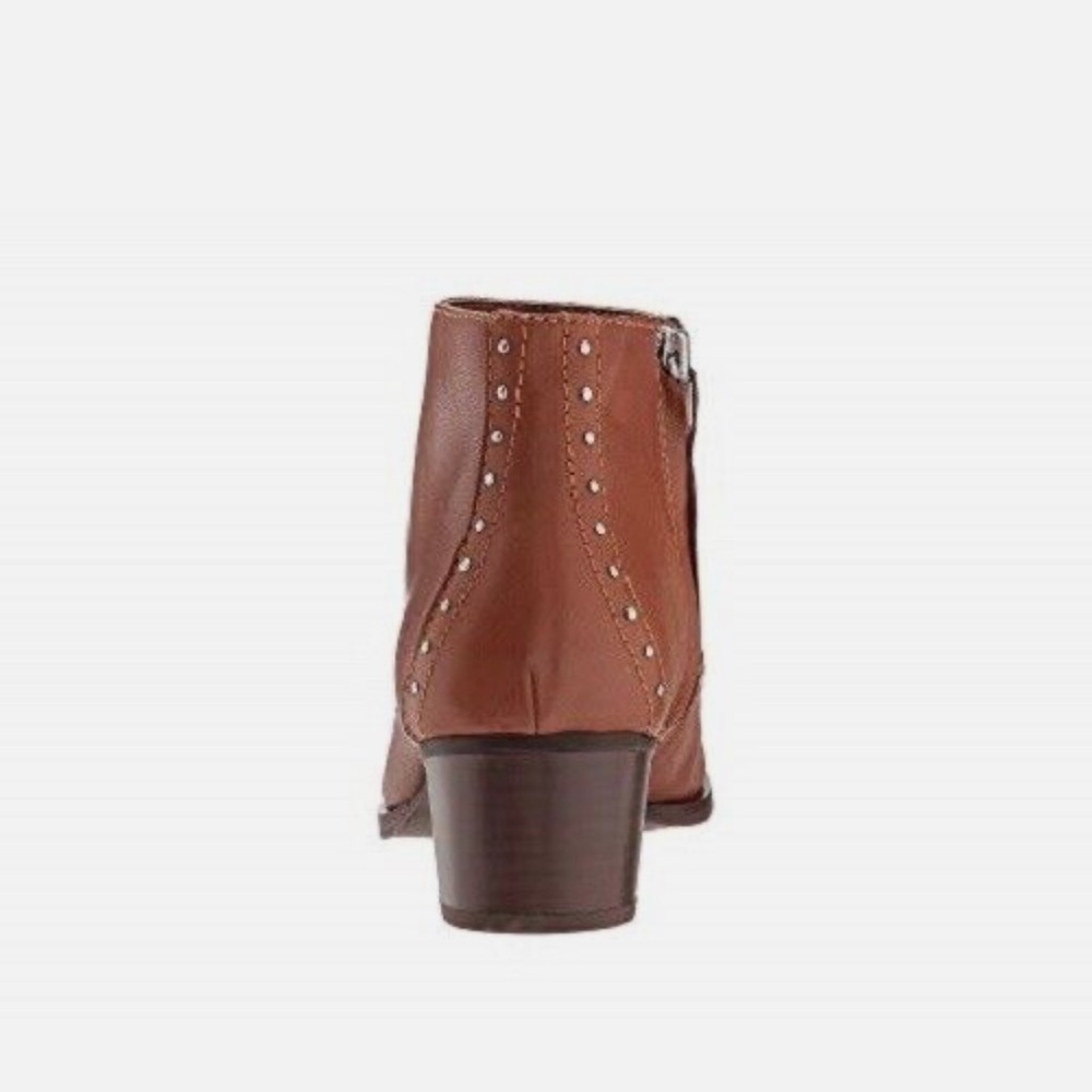 DOLCE VITA Tobin Studded Leather Bootie Brown Side Zip Size 6 NEW - Picture 15 of 16